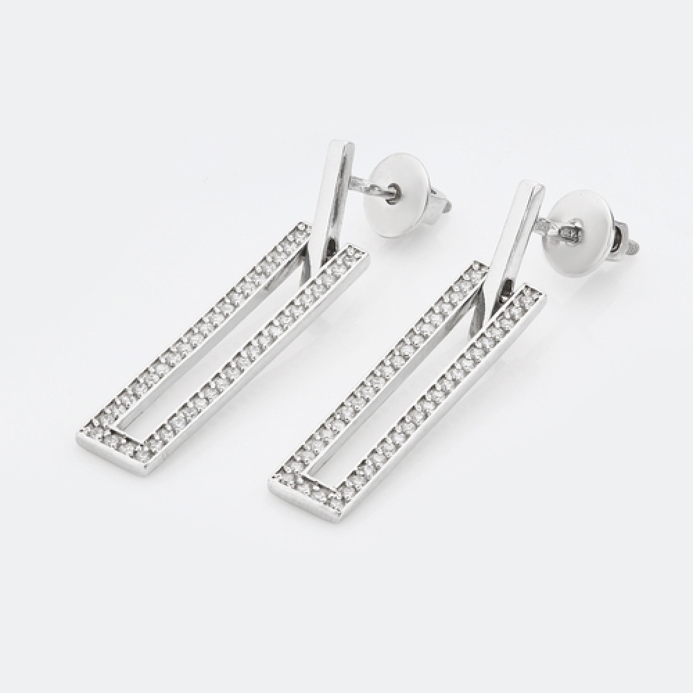 Срібні сережки-гвоздики (4780) - 1