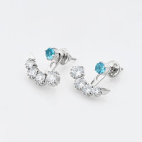 Срібні сережки-гвоздики трансформери (4782)  Рекомендації для вас