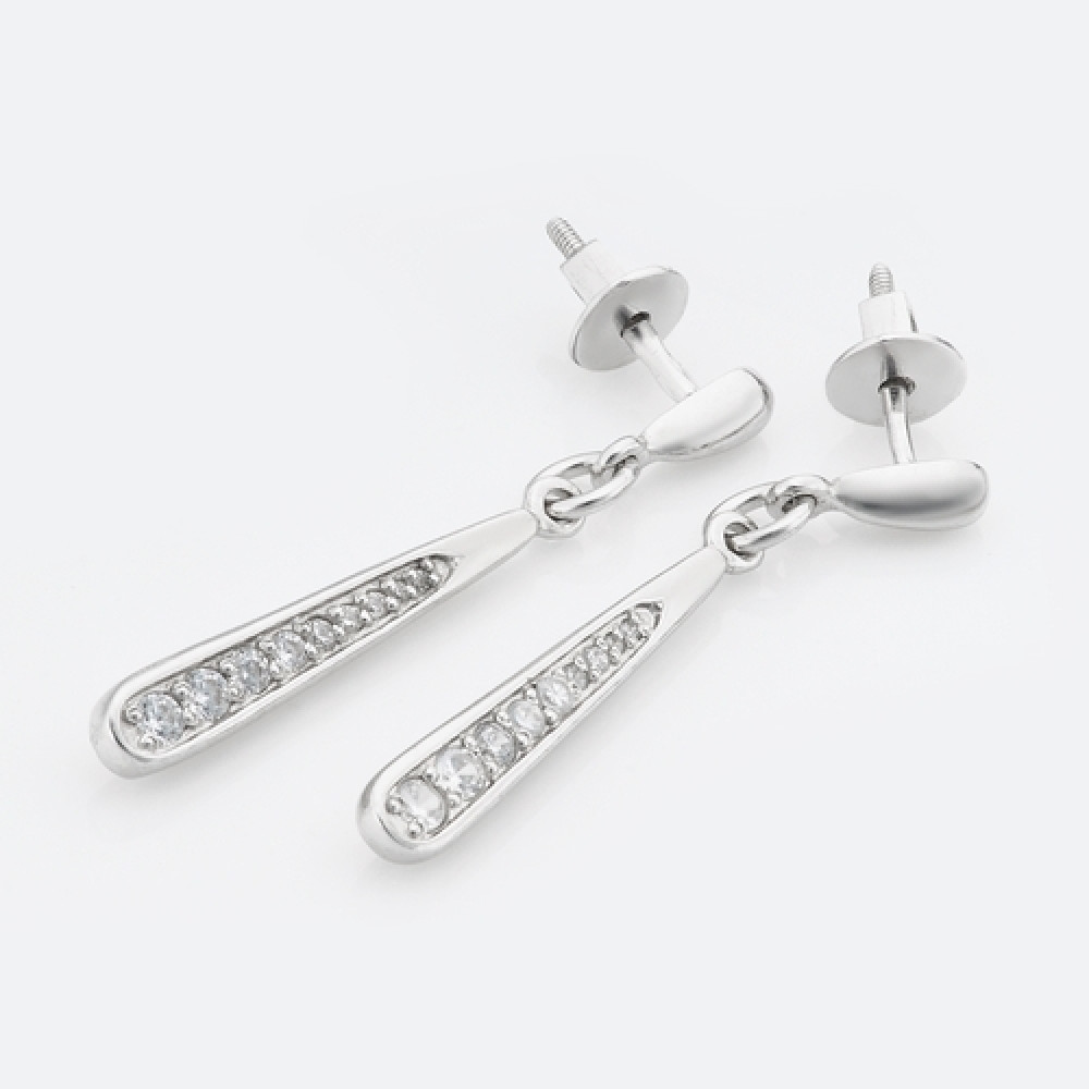 Срібні сережки-гвоздики (4783) - 1