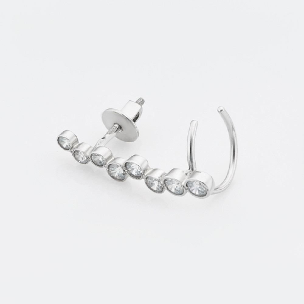 Срібна сережка-кафа (4784) - 1