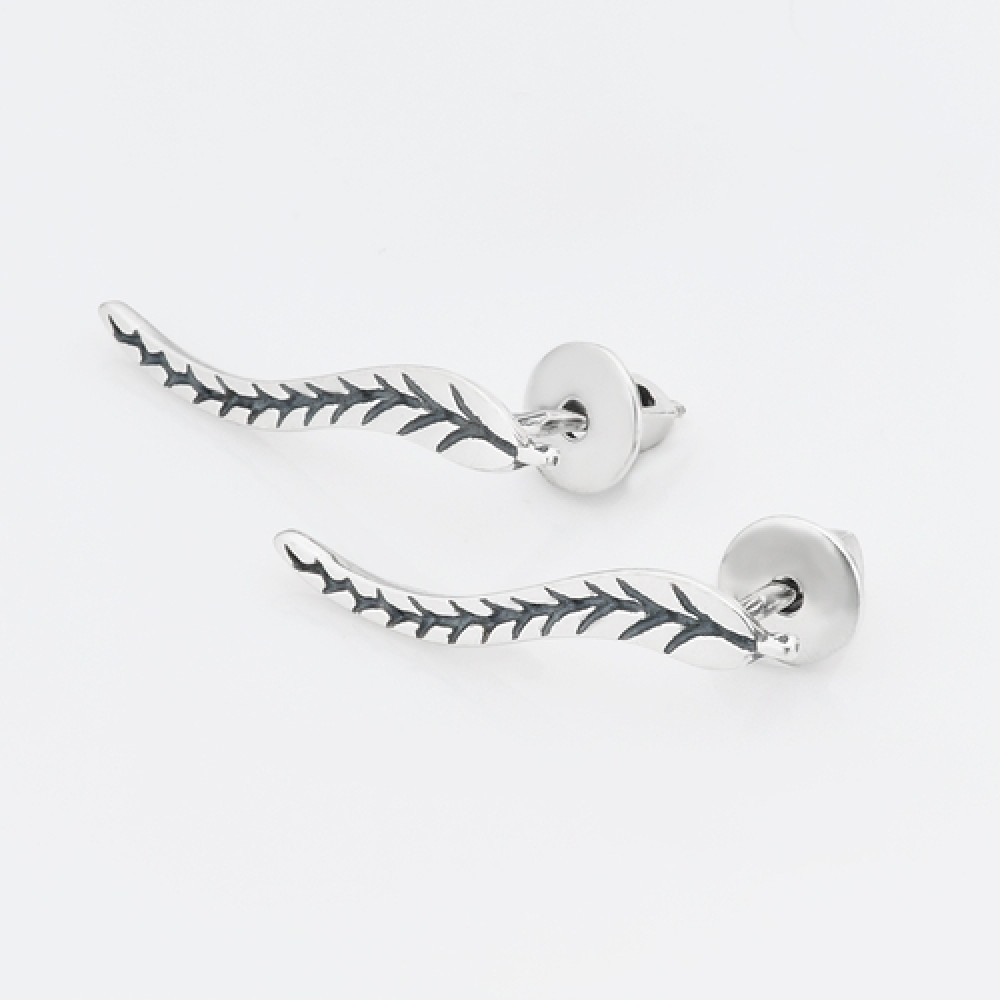 Срібні сережки-гвоздики (4788) - 1