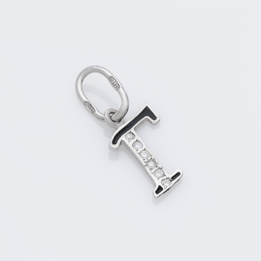 Срібний кулон-літера Г (7057г) - 1