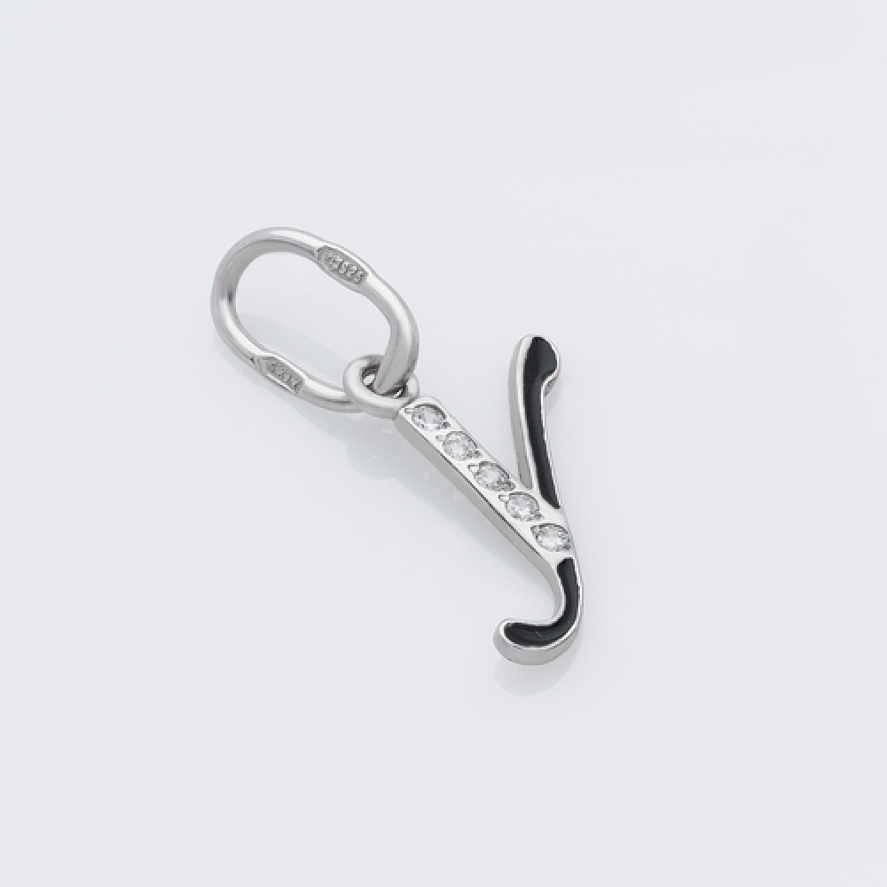 Срібний кулон-літера  У 7057у - 1