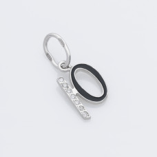  Срібний кулон-літера Ю (7057ю)