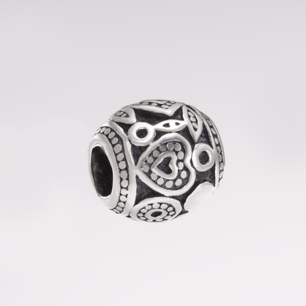 Шарм (намистина) Бочонок-серце (7086) - 1