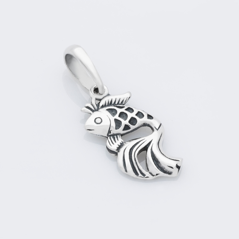Срібний кулон Риба (7088) - 1