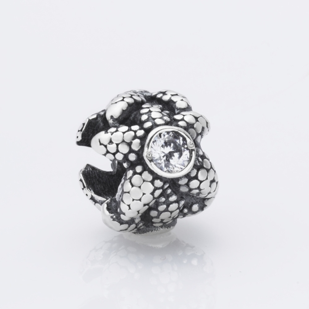 Шарм (намистина) Морська зірка з каменем (7091) - 1