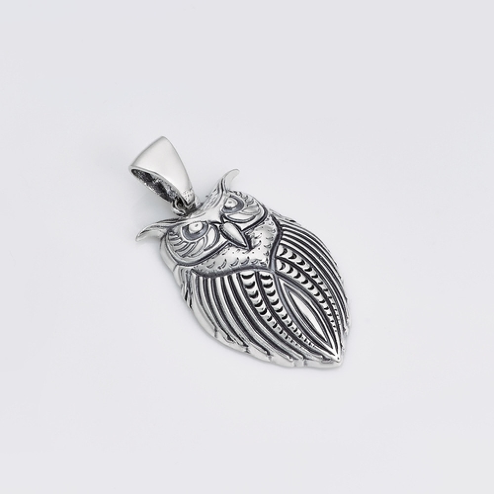 Срібний кулон Сова (7119) - 1