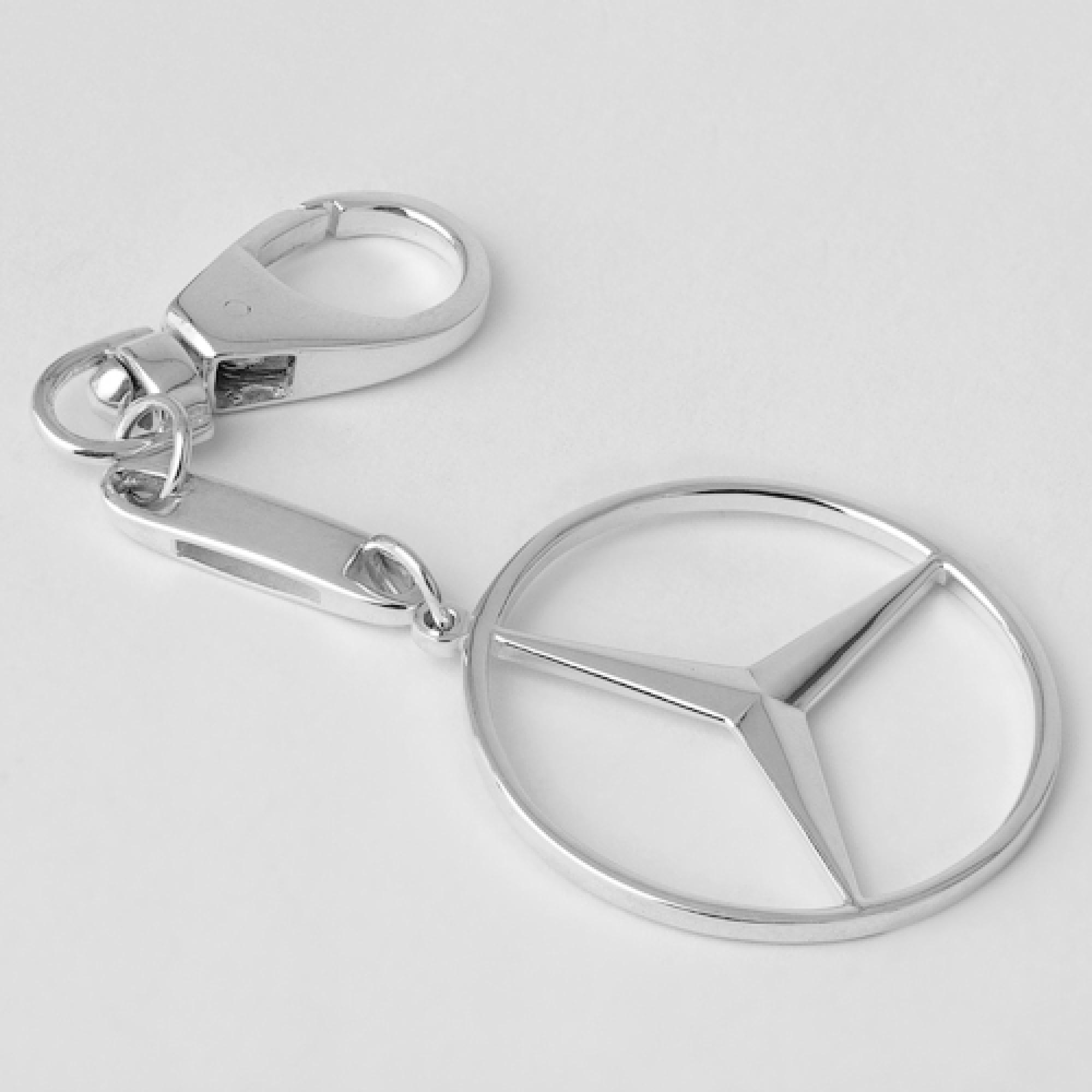 Серебряный брелок Mercedes (Мерседес) (9003)