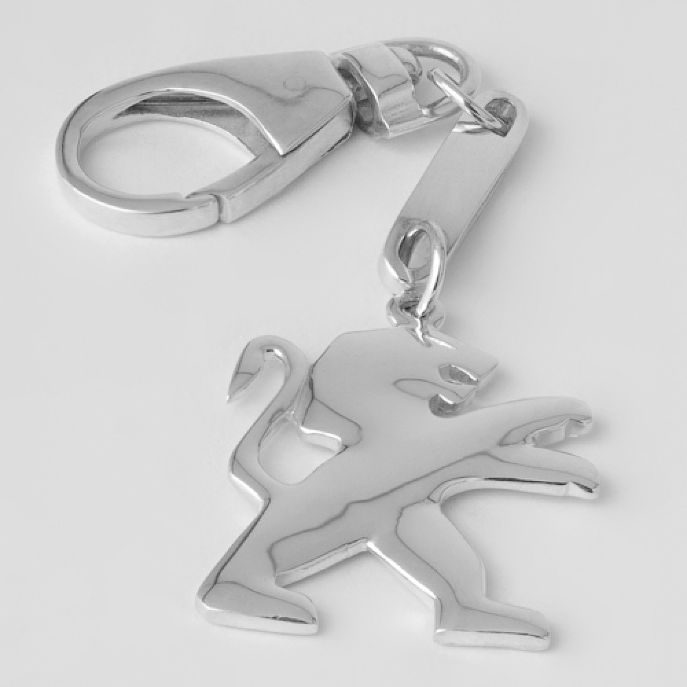 Срібний брелок Peugeot (Пежо) (9011) - 1