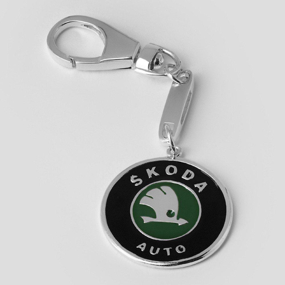 Срібний брелок Skoda (Шкода) (9017) - 1