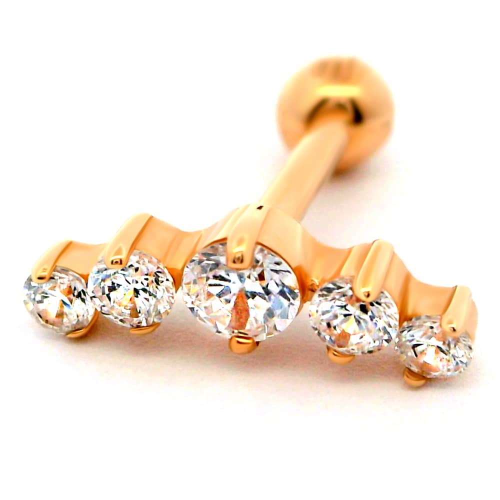 Золота сережка для хеліксу (з40001) - 1