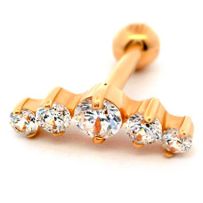 Золота сережка для хеліксу (з40001)