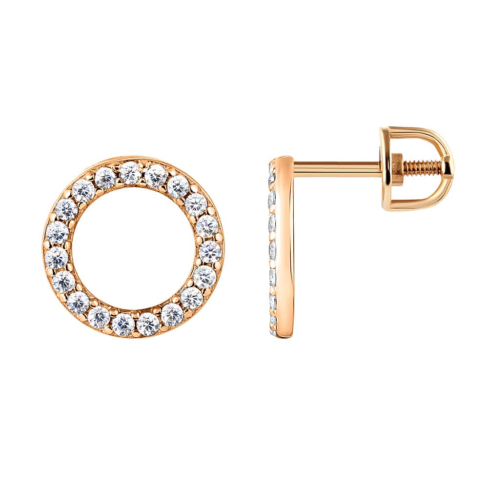 Золоті сережки-гвоздики (з40029) - 1