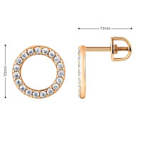 Золоті сережки-гвоздики (з40029) Нещодавно переглянуті - 2