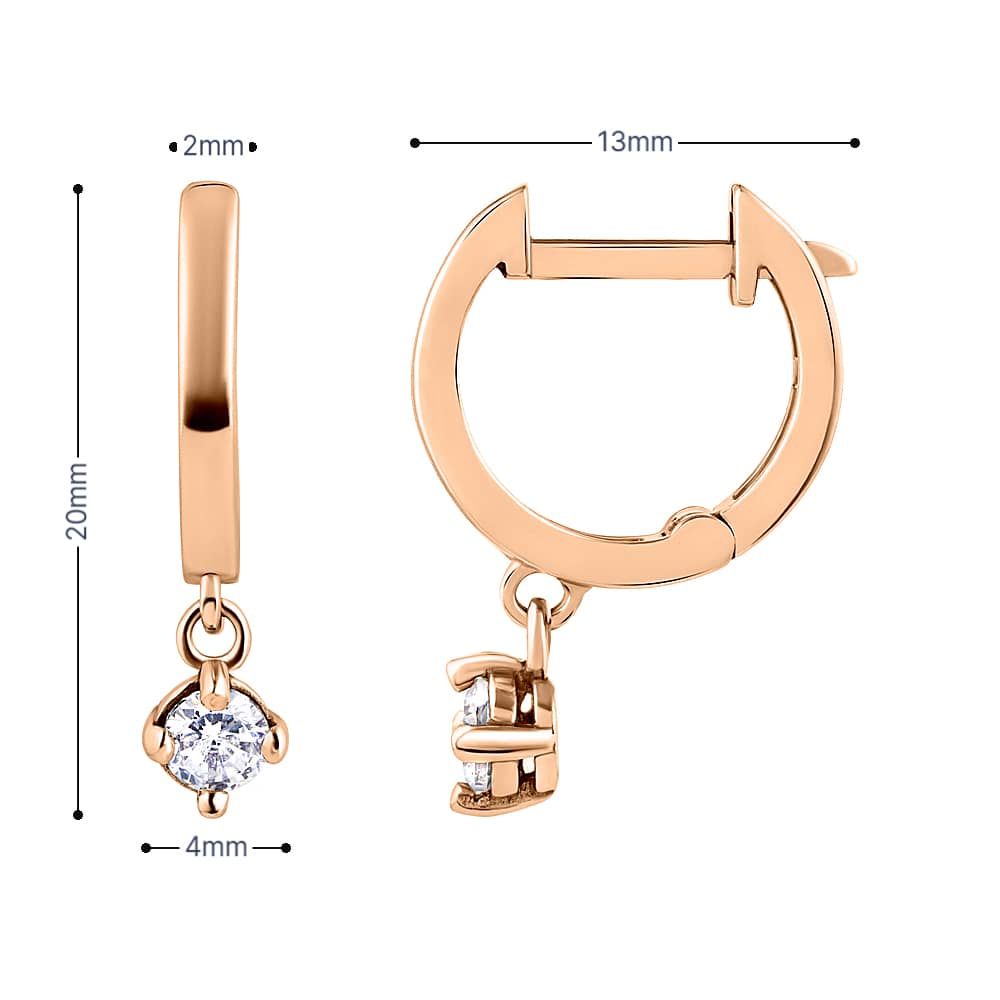 Золоті сережки (з40032) - 7