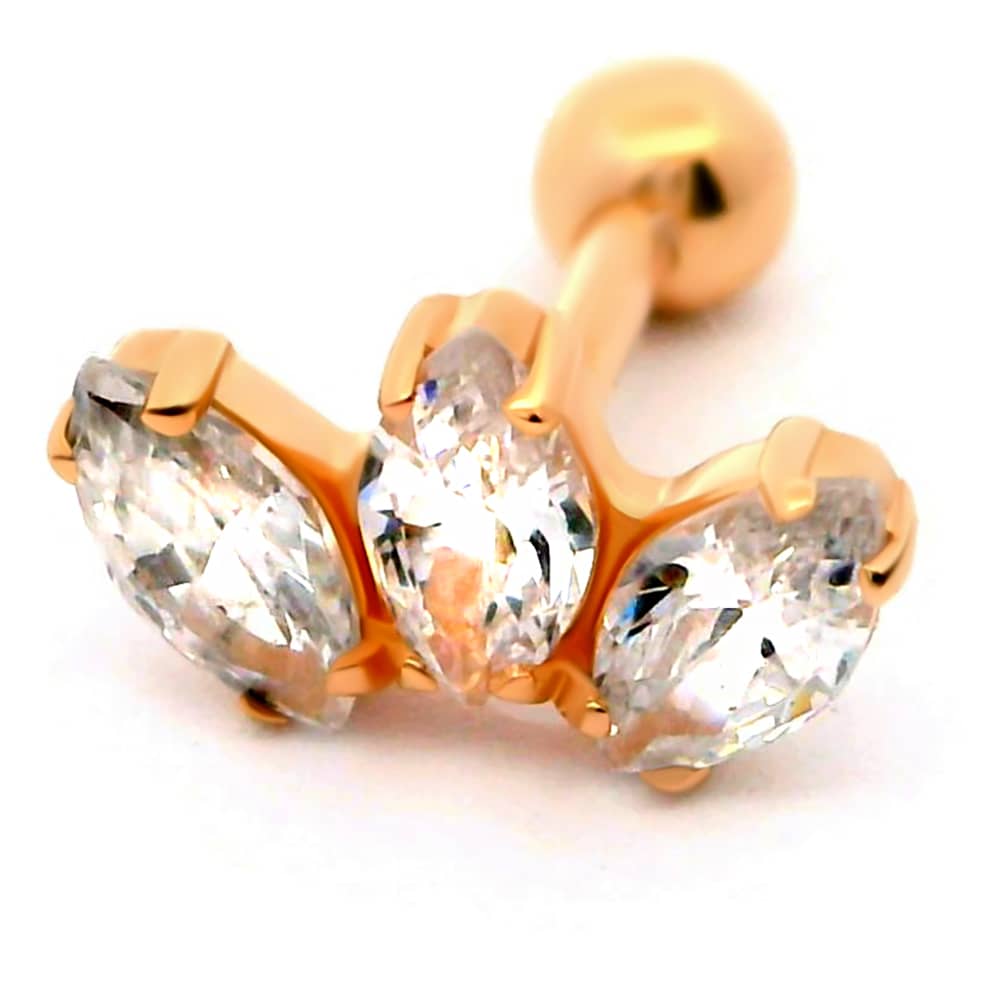 Золота сережка для хеліксу (з40034) - 1