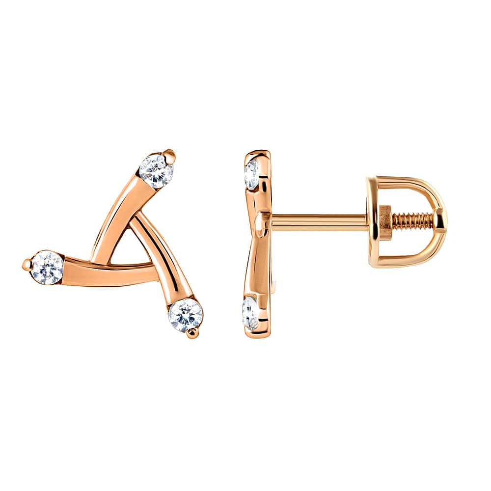 Золоті сережки-гвоздики (з40035) - 1