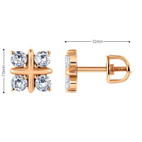 Золоті сережки-гвоздики (з40036) Рекомендації для вас - 2