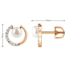 Золоті сережки-гвоздики (з40041) - 2