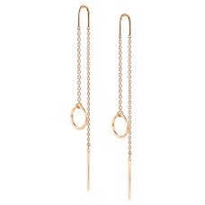 Золоті сережки-протяжки (з40042)