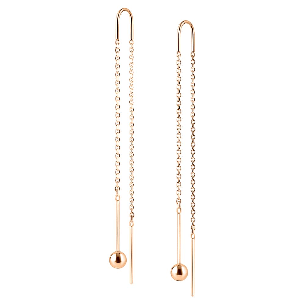 Золоті сережки-протяжки (з40043) - 1