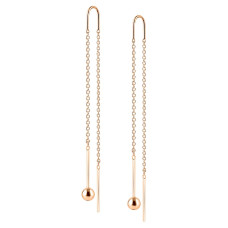 Золоті сережки-протяжки (з40043)