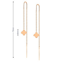 Золоті сережки-протяжки Конюшина (з40047) Рекомендації для вас - 2