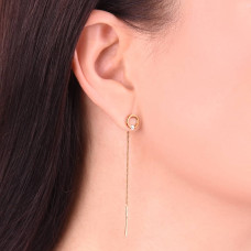 Золоті сережки-протяжки (з40050) - 2