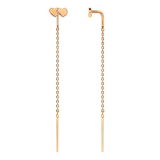 Золоті сережки-протяжки (з40052)