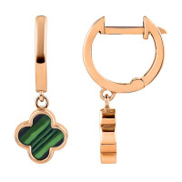 Золоті сережки Конюшина з малахітом (з40056.1) Рекомендації для вас