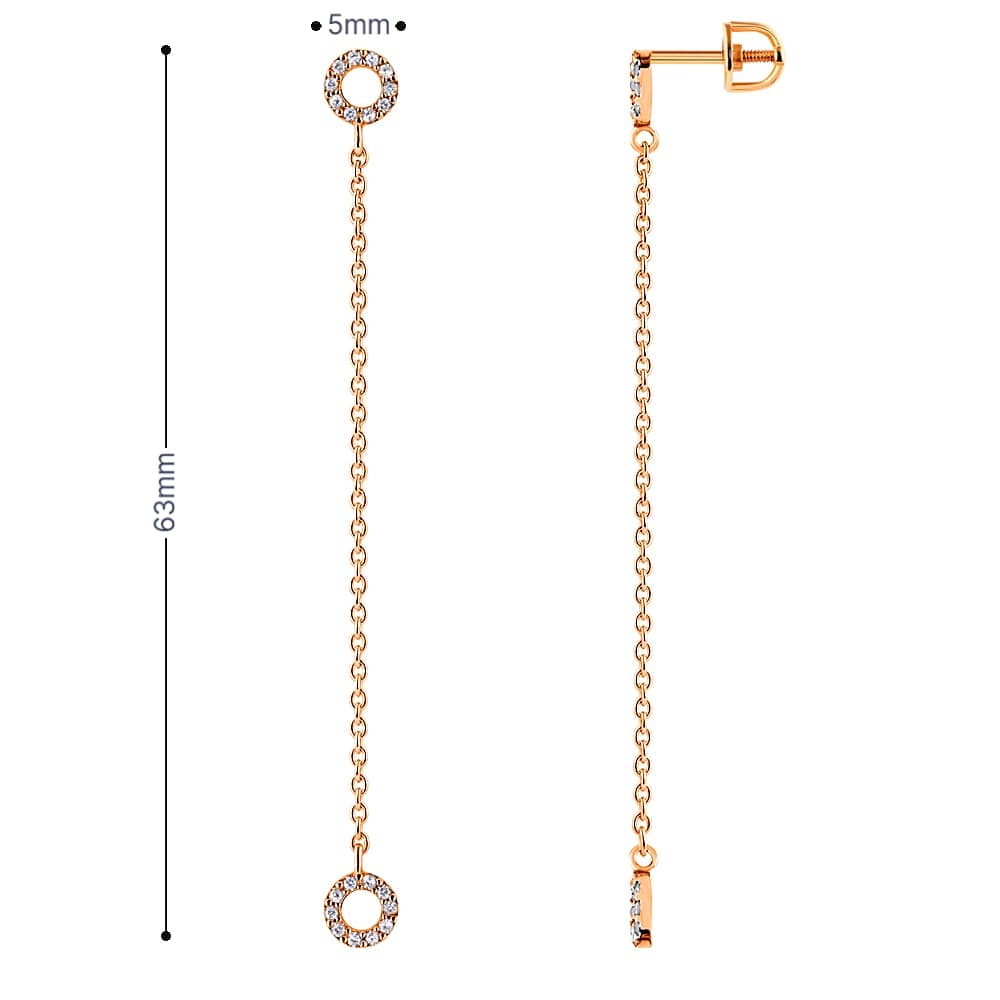 Золоті сережки-гвоздики (з40060) - 4