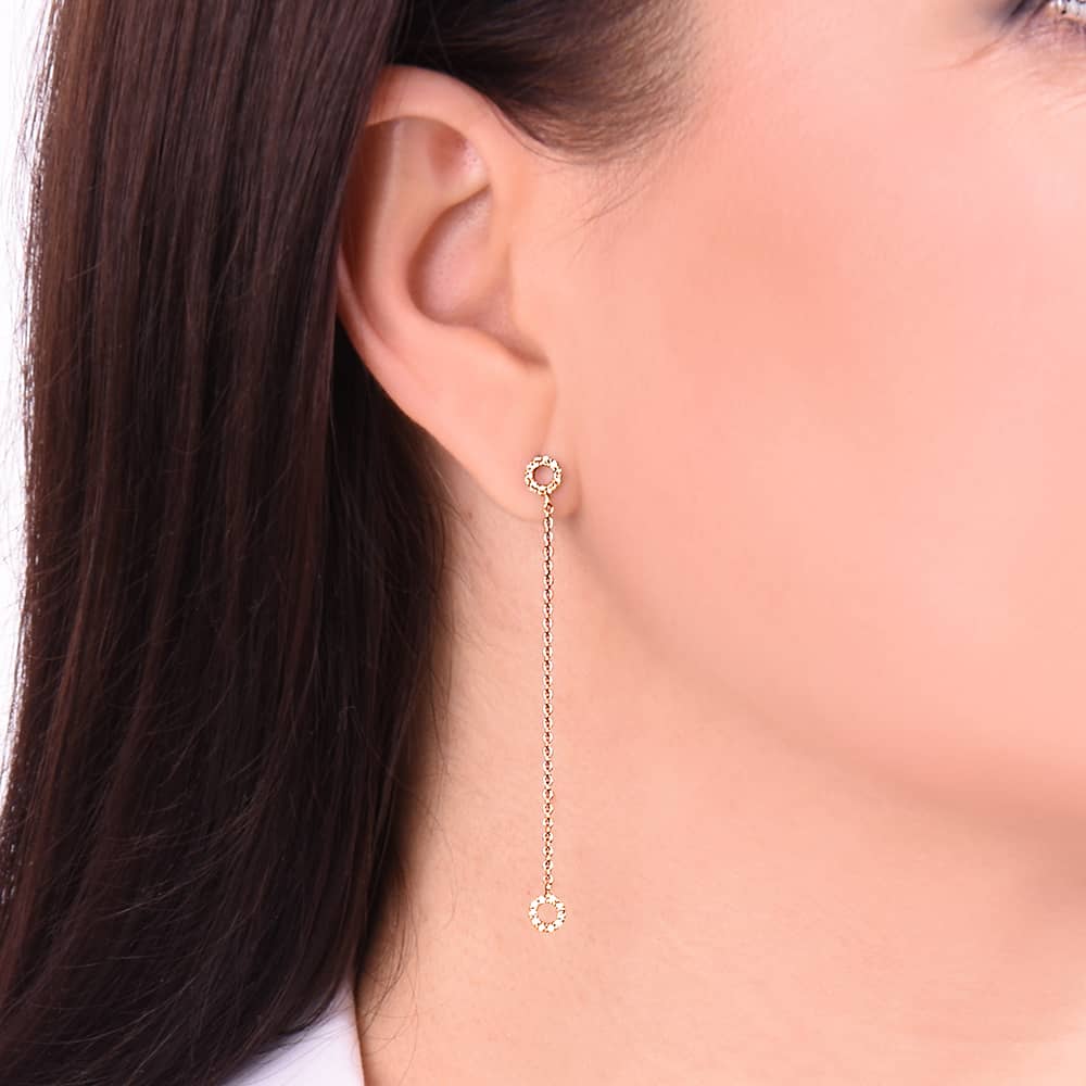 Золоті сережки-гвоздики (з40060) - 2