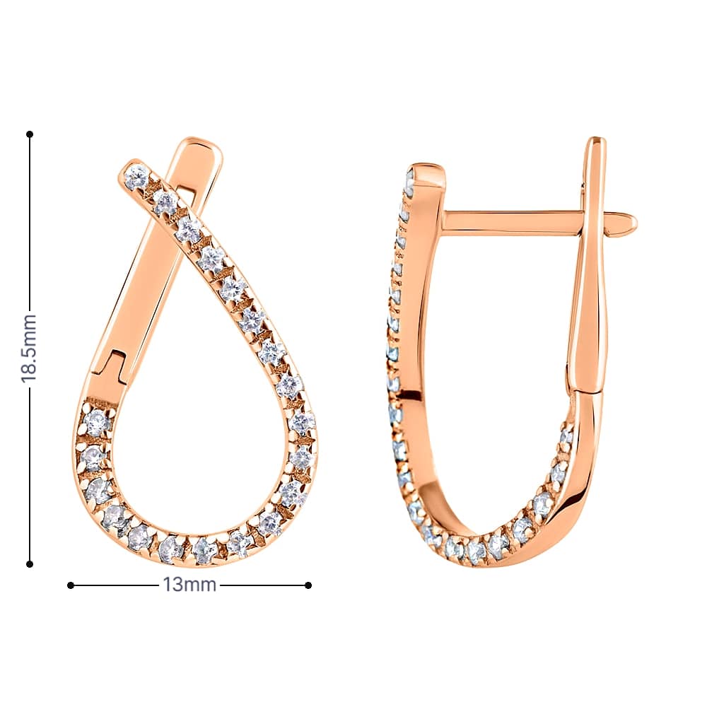 Золоті сережки (з40063) - 6