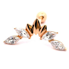 Золота сережка для хеліксу (з40067)