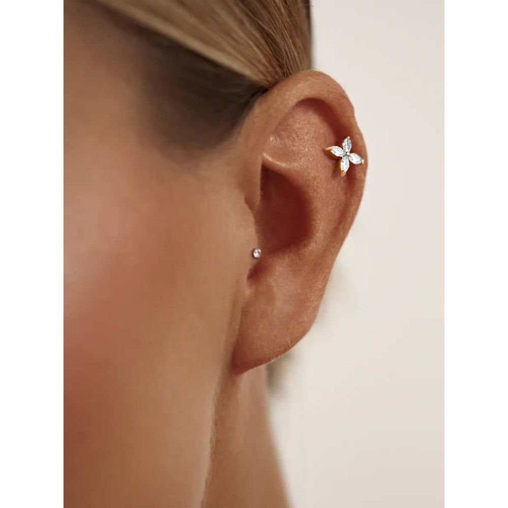 Золота сережка для хеліксу (з40070.1) - 2