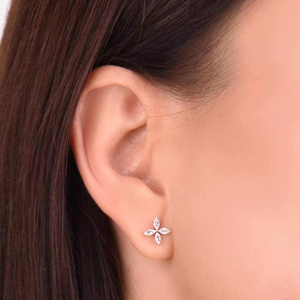 Золоті сережки-гвоздики (з40070) - 2