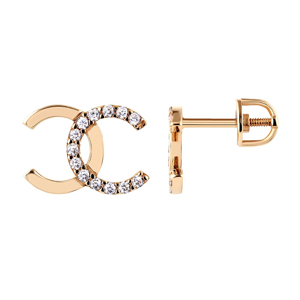 Золоті сережки-гвоздики (з40071) - 1