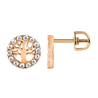 Золоті сережки-гвоздики Дерево (з40072) Рекомендації для вас