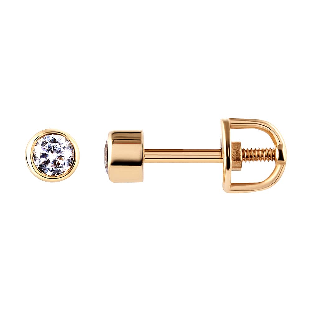 Золоті сережки-гвоздики (з40076) - 1