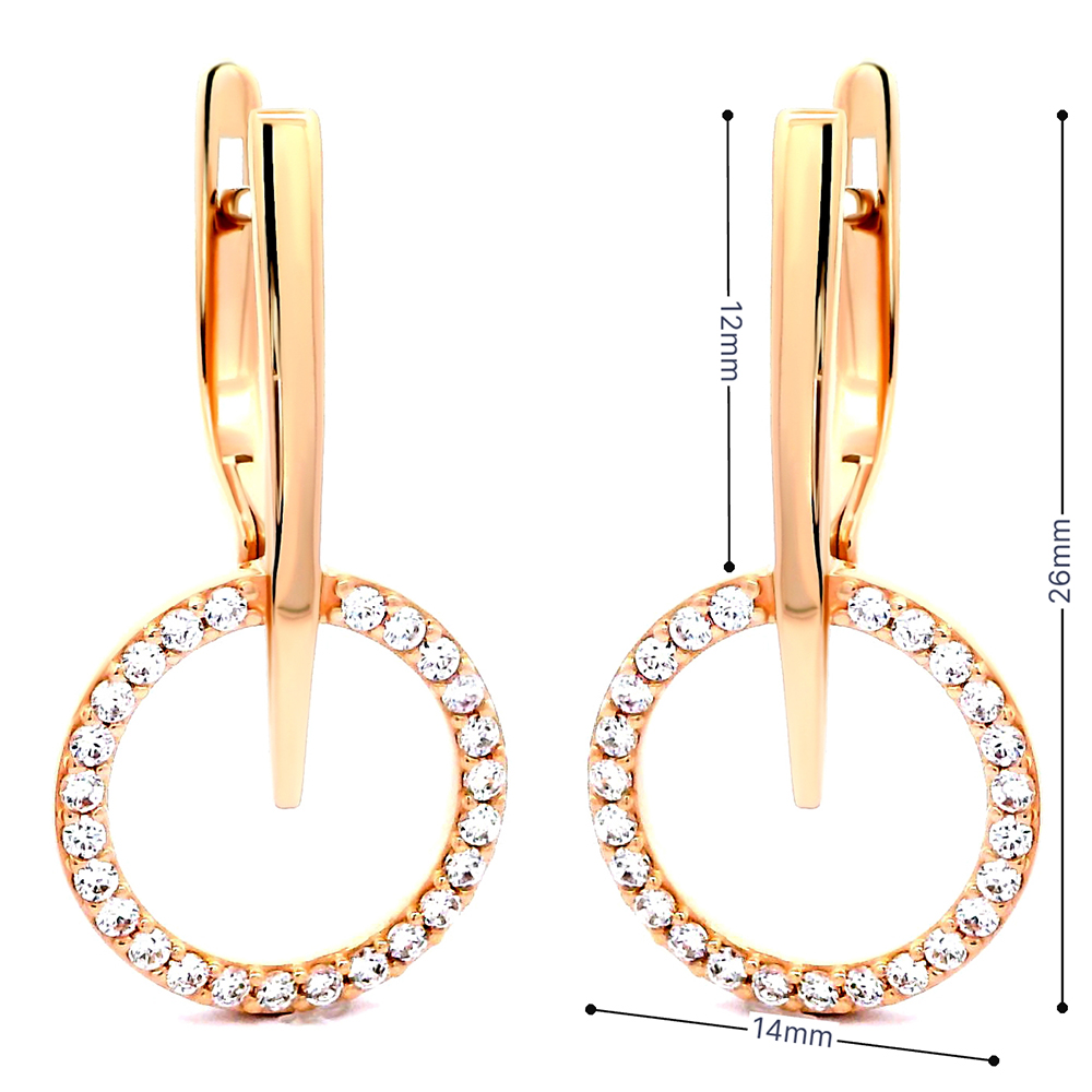 Золоті сережки (з40077) - 3