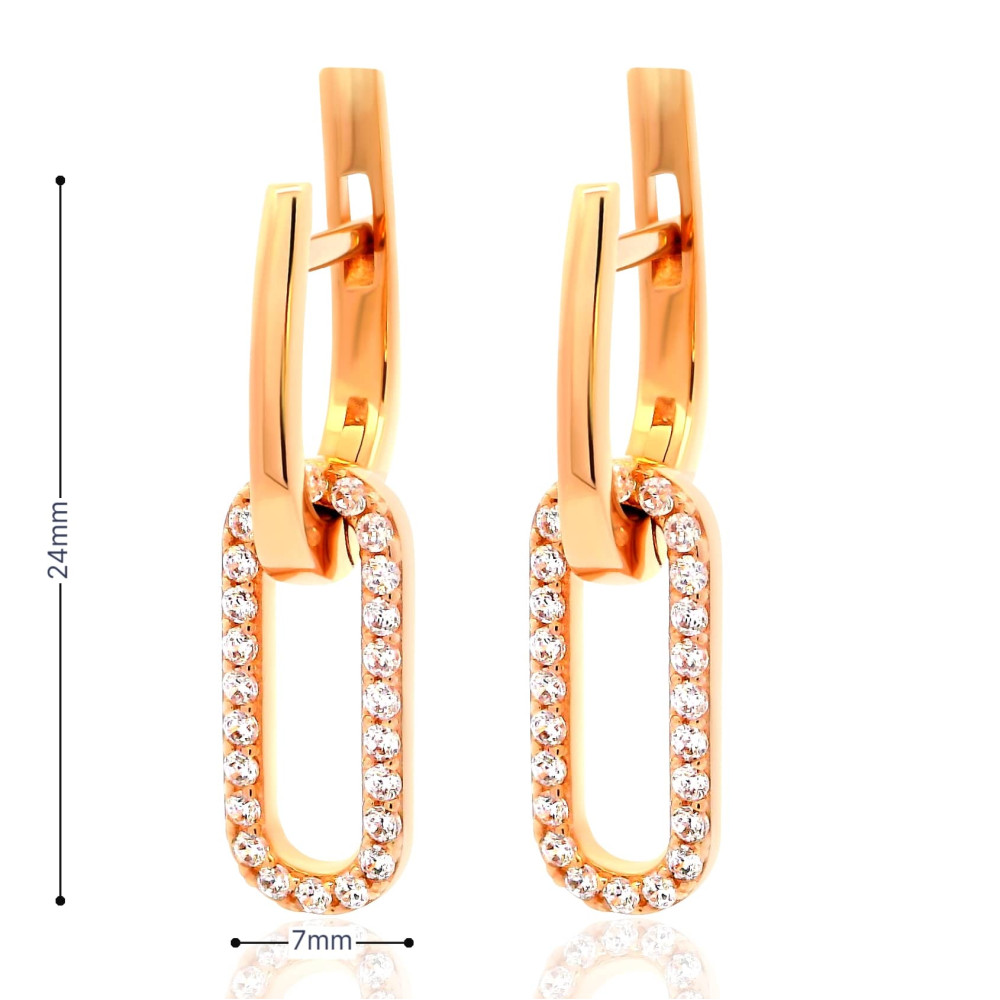 Золоті сережки (з40079) - 6