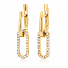 Сережки з жовтого золота (з40079)
