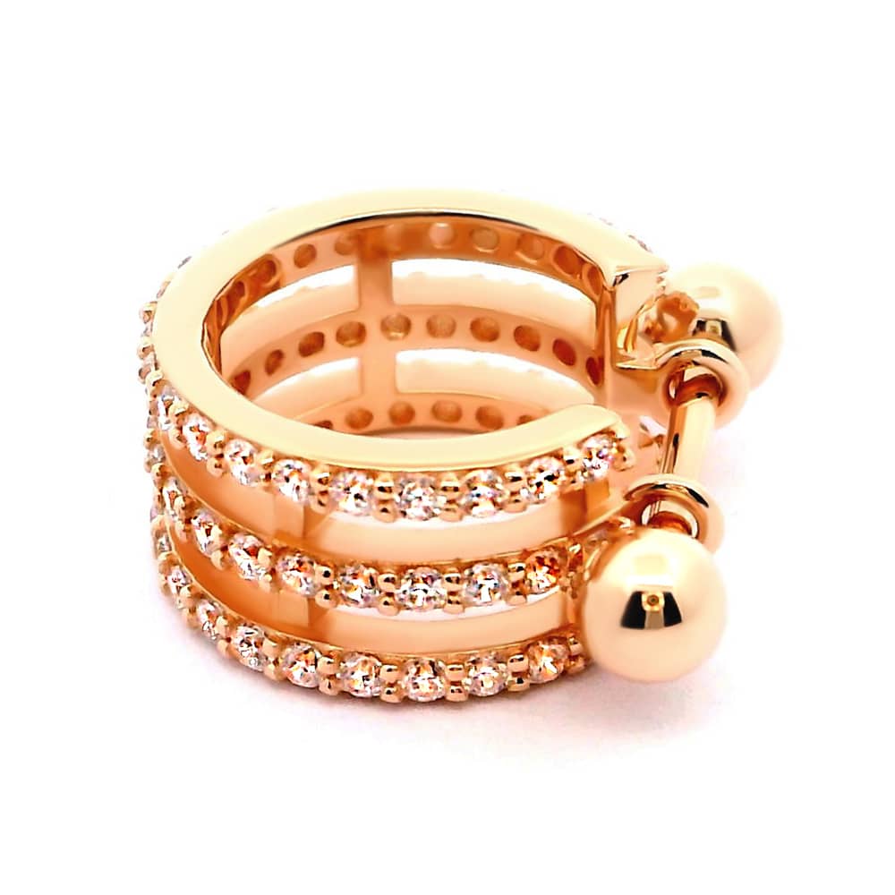 Золота сережка-кафа (з40081) - 4