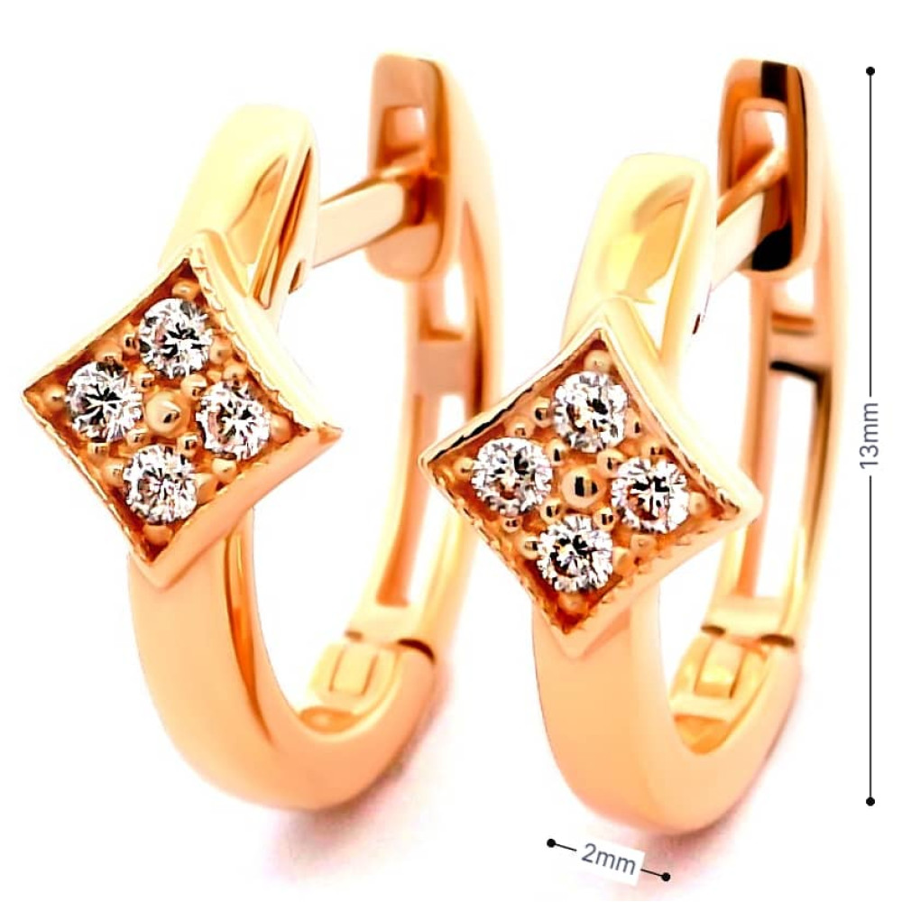 Золоті сережки (з40088) - 3