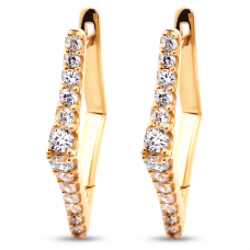 Сережки з жовтого золота  (з40089)  
