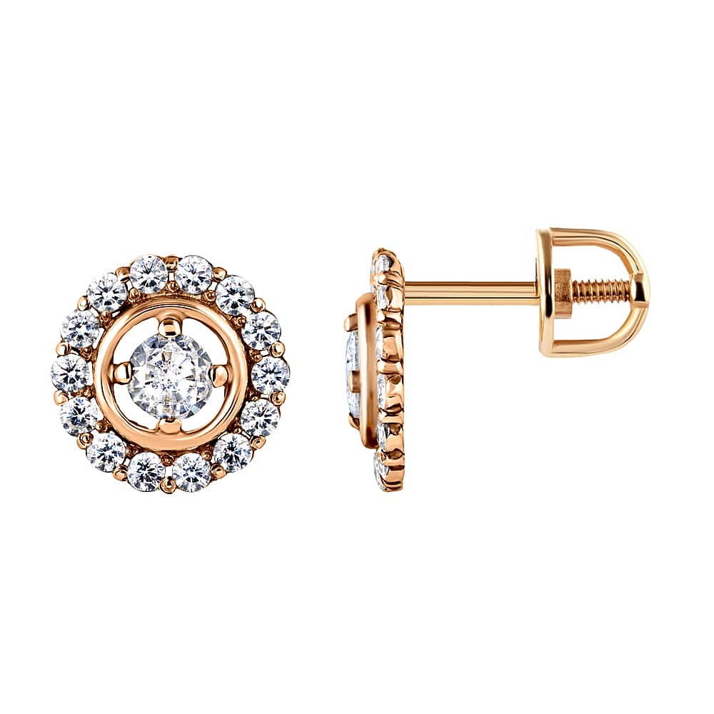 Золоті сережки-гвоздики (з4721) - 1