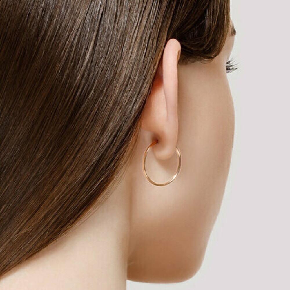 Золоті сережки конго 20 мм (з4737) - 4