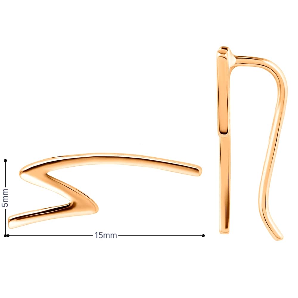 Золота сережка - кафа (з4946) - 5