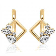 Сережки з жовтого золота Аура  (з4964)